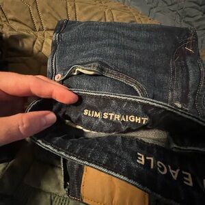 American Eagle Outfitters Slim Straight Blue Jeans